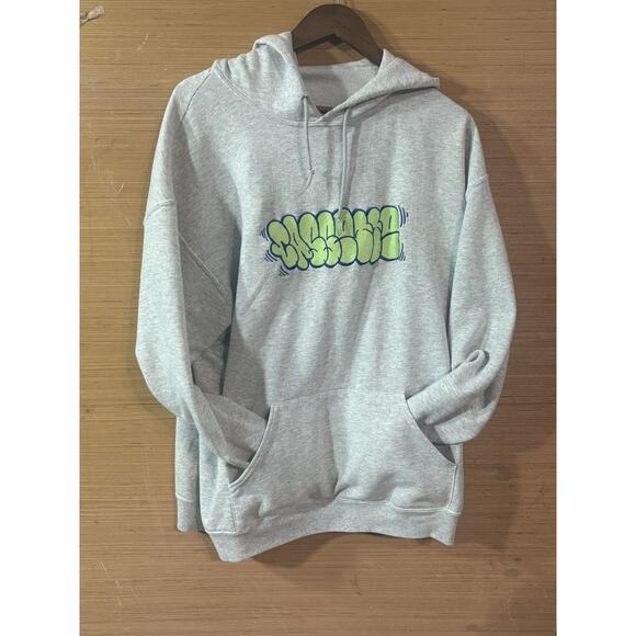 "CASSETTE" hoodie in heather grey - Picture 5 of 6